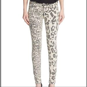 Hudson Nico Skinny Midrise Size 29 Animal Print